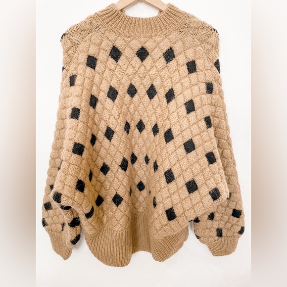 Bloggers Favorite- ZARA NEW WOMAN QUILTED KNIT JACKET CARDIGAN CAMEL 580… - Picture 3 of 12